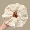 Goma para el pelo de encaje con estilo perezoso para mujer, Diadema de alta gama, Cuerda para el pelo versátil coreana, Accesorio para el pelo, Banda elástica alta para el pelo
