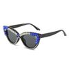 Gafas de Sol Incrustadas de Diamantes Moda Europea y Americana Celebridad de Internet Ins Gafas de Pedrería Transfronterizas Personalizadas Gafas de Sol Hip-Hop para Mujer