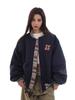 Chaqueta de béisbol holgada estilo étnico retro americano con bordados para hombre y mujer, diseño informal y moderno para primavera.