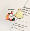 142 Colgantes de Navidad Colgantes de Aleación con Gota de Aceite Accesorios para Joyería DIY Colgante de Papá Noel Muñeco de Nieve Campana
