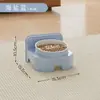Cuenco simple para mascotas para beber y comer, cuenco doble, cuenco para perros anti-derrame, a prueba de salpicaduras profundizado, suministros para mascotas gatos