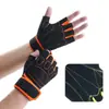 Guantes de fitness transpirables de medio dedo protectores para levantamiento de pesas con mancuernas, ciclismo al aire libre y montañismo, mejorados con características antideslizantes y resistentes al desgaste