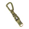 Mosquetón táctico para exteriores con doble punta y hebilla Big D, correaje MOLLE, gancho especial para cinturón, mosquetón de dos vías rápido