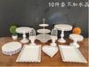 Expositor de decoración para mesa de postres, bandeja para pasteles, mesa para comidas frías, mesa para el descanso del té, estante para pasteles, puesto para refrigerios y té de la tarde