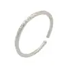 Fushi Plata Pura 999 Joyería Fina de Lujo Chapado Diseño de Hierba Tang Barra Redonda Abierta de Gama Alta Pulsera para Mujer Día de San Valentín
