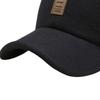 Gorra nueva de otoño e invierno para hombre mayor, gorra de béisbol de lana de color liso, gorra para cabeza grande de mediana edad y mayor, protección para los oídos, gorra de algodón para papá