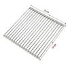 Alfombrilla de Silicona Aislante del Calor Manteles Individuales Base para Ollas Persianas Enrollables de Acero Inoxidable Escurridor Plegable Alfombrilla de Mesa Antiescaldaduras Doméstica Resistente a Altas Temperaturas