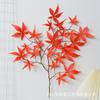 Ramas artificiales hojas de arce rojo ramas de arce rojo hojas falsas decoración de ingeniería hojas falsas hojas verdes flores de seda flores de plástico plantas verdes
