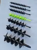 Broca para Barrena de Tierra, Máquina Excavadora de Hoyos, Varilla de Perforación en Espiral, Máquina Perforadora de Pilotes, Accesorios para Máquina Perforadora de Suelo, Broca de Aleación de una y Dos Hojas