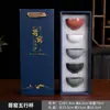 Juego de Té Kung Fu de Cinco Elementos de Cerámica Ge, Taza Individual, Taza de Maestro, Taza Personal Grande de Cerámica para Degustación, Caja de Regalo, Regalo al por Mayor