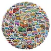 50/100 Peças de Adesivos de Grafite para Carro Caderno Skate Copo d'Água Mala Adesivos Decorativos de Grafite à Prova d'Água Atacado