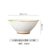 Cubo de Cerámica Estilo Japonés de Lujo Ligero, Bol Jingdezhen Phnom Penh Hueso de China, Bol Doméstico para Arroz, Bol para Ramen, Bol para Fideos, Bol para Aderezo, Bol para Verduras