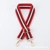Correa de hombro cruzada alargada y ensanchada con rayas de colores en contraste, correa de mochila larga de repuesto, cinta engrosada, accesorios para bolsos de mujer