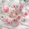 Kit de Materiales para Flores Artificiales, Flores de Seda Falsas Decoración Hecha a Mano DIY Hortensia Ping Pong Crisantemo Kit de Materiales para Flores Falsas Juego de Combinación