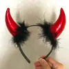 Hebilla de Cabeza de Cuernos de Demonio Decoración Festival de Fantasmas de Halloween Adorno para la Cabeza Accesorios para Fiesta de Graduación Fábrica Outlet de Adornos para la Cabeza con Cuernos