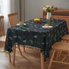 Mantel Navideño con Bordado de Ciervo de Amazon Transfronterizo Decoración Festiva Cubierta para Mesa de Comedor Mesa de Café Toalla Embellecedor Mantel a Prueba de Polvo Venta al por Mayor