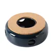 Bule de flor de vidro aquecido estilo japonês Lou base vazia Restaurante Aquecimento por vela chá perfumado isolamento chá cerâmica fogareiro de chá quente