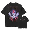 Camiseta Transfronteriza Aliexpress Sung Jin Woo Anime S - Solo - Camiseta Lavada Retro Plana