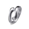 Anillo de acero de titanio creativo personalizado para pareja abrazo cálido moda coreana manos apretadas anillo abierto de acero inoxidable