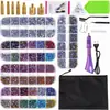 Suministro Especial Transfronterizo Kit Aplicador de Pedrería Hotfix Portátil Reparador de Pedrería Herramienta de Aplicación de Pedrería para Ropa Kit Fabricante Venta al por Mayor