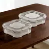 Caja de almacenamiento para refrigerador, caja de conservación de alimentos frescos para cocina, subcaja para carne congelada, vegetales especiales, clasificación de materiales pequeños, caja sellada de almacenamiento