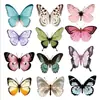 [Al por mayor] Pegatinas de Pared de Mariposas de Colores Plegables 3D Decoración de Pared DIY para Boda Fiesta Pvc No Requiere Taladro