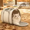 Mochila transportadora de gato portátil, bolso de hombro único, transportador de gato cálido de felpa para exteriores de invierno, bolsa para mascotas nido de gato de doble uso