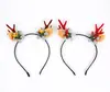 Faixa de Cabeça Luminosa Fada Mori de Natal Fivela de Cabeça de Galho Aveludado Faixa Decorativa para Cabeça de Adultos e Crianças Acessórios de Cabelo Presilha de Cabelo