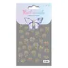 Pegatinas para Uñas de Fuegos Artificiales Dorados Soñadores 5D Repujadas Tridimensionales Fuegos Artificiales de Año Nuevo Pegatinas Decorativas para Uñas DIY Modelo Tj