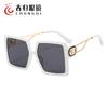 Nuevas gafas de sol de moda europea y americana con montura grande D mismas gafas de sol transfronterizas Montura de red roja para mujer Gafas de sol para hombre