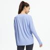 Roupa de Yoga Plus Size Estilo Novo Transpassada Solta Manga Longa Fitness Esporte Casual Cobertura Yoga