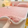 Cojín de Colchón de Terciopelo de Leche de Invierno Sábanas de Cama de Terciopelo para el Hogar Colchón de Dormitorio para Estudiante Cama Individual Colchón de Dormitorio de Estudiante
