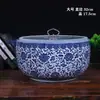 Estante de Supermercado Frascos de Verduras en Escabeche Cerámica Jingdezhen con Tapas Exhibición Comercial Frascos para Guardar Condimentos de Verduras Saladas