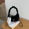 Bolsa de Bolinhas Shuai Mi Jia para Mulheres 2026 Verão Nova Tendência Moda Bolsa de Mão Plissada Bolsa Nuvem com Corrente Bolsa Transversal