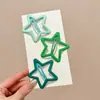 Pinza lateral fresca y dulce en forma de estrella, pinza para el cabello de alta gama estilo dopamina, accesorio para el cabello de pinza para flequillo exquisito y simple
