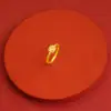 Collar de Anillo de Diamante Amarillo Cubo de Azúcar Pequeño Mismo Estilo Xiaohongshu Cadena Clavícula Chapado Oro Real 18K Joyería Joyería Artificial para Mujer