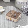 Plato de fruta ligero y lujoso para sala de estar, para refrigerios, dulces, frutos secos, con tapa