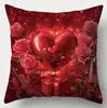 Funda de almohada Amazon Día de San Valentín Roja Amor Almohada Se puede usar como funda de almohada para sofá de sala de estar Cojín de mesita de noche