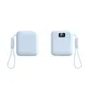 Novo Power Bank Portátil Inteligente de Carga Rápida 22.5W 10000mAh com Cabos Duplos e Logo para Uso Transfronteiriço