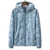 Ropa de Protección Solar Camuflaje para Hombre Verano Delgada para Viaje al Aire Libre Ropa para la Piel Ropa de Protección Solar de Seda de Hielo Ropa para Parejas para Hombre y Mujer
