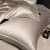Juego de cuatro piezas de algodón de fibra larga estilo hotel de lujo, funda de edredón y sábana de algodón puro, juego de exportación de alta gama, ropa de cama para regalo al por mayor 4