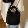 Bolsa de Lona Ligera de Gran Capacidad para Mujer, Nueva Tendencia Otoño e Invierno 2026, Bolso Artístico de Hombro Cruzado, Bolso Popular