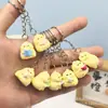 Llavero Colgante de Pollito Feliz Creativo, Lindo Accesorio Casual de Pollito para DIY, Adorno de Resina, Regalo de Vacaciones