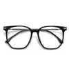 30387 Marco de Gafas Ultraligero de Aleación de Titanio Poligonal Gris Transparente Marco de Gafas Artístico Retro Estilo Coreano Marco Grande