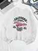 Sudadera Deportiva con Estampado de Oakland, California para Mujer, Sudadera Holgada y Cómoda, Top Cálido de Cuello Redondo para Invierno