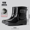2026 Moda Transfronteriza Botas de Lluvia para Mujer de Caña Baja Antideslizantes Impermeables de Goma Zapatos Casuales Versátiles Botas de Agua Zapatos Impermeables