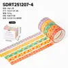Série Sol de Primavera Caixa Floral Colorida Fita Washi Material para Diário DIY Bordas de Colagem Adesivos