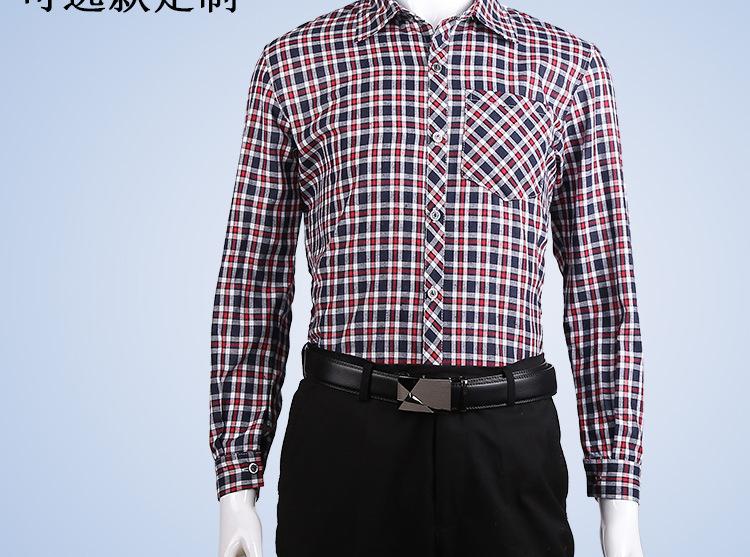 男格子衬衣详情图1