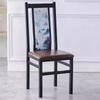 Sillas de Hotel, Sillas de Banquete de Hierro Forjado con Respaldo, Sillas para Restaurante de Hot Pot, Sillas de Comedor de Hotel, Mesas Altas de Comedor de Nuevo Estilo Chino para Uso Doméstico
