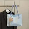 Bolso de Clase para Estudiantes de Gran Capacidad Bolso para Mujer 2025 Nuevo Bolso de Hombro Sobaco Color Contrastante Viajero Casual Bolso Tote
